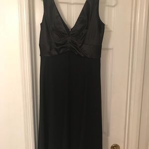 Cocktail Swing Dress/Satin Bodice w/Sheer Bottom